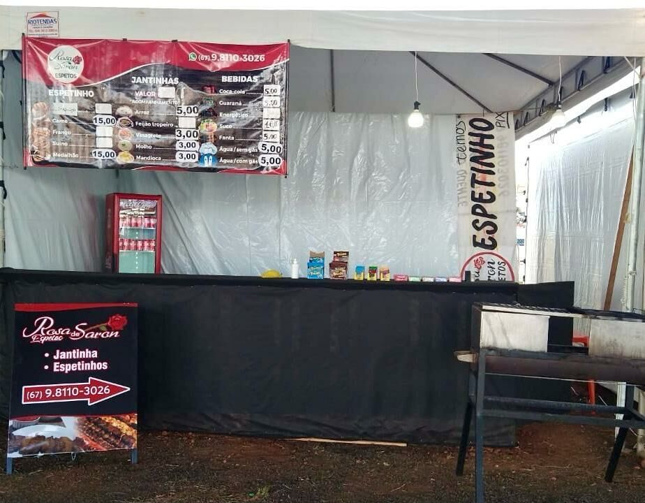 Imagem de compartilhamento para o artigo Rosa de Saron Espetos marca presença na Expo Rica nesta quinta com espetos, jantinha e sabores que conquistaram a cidade da MS Todo dia